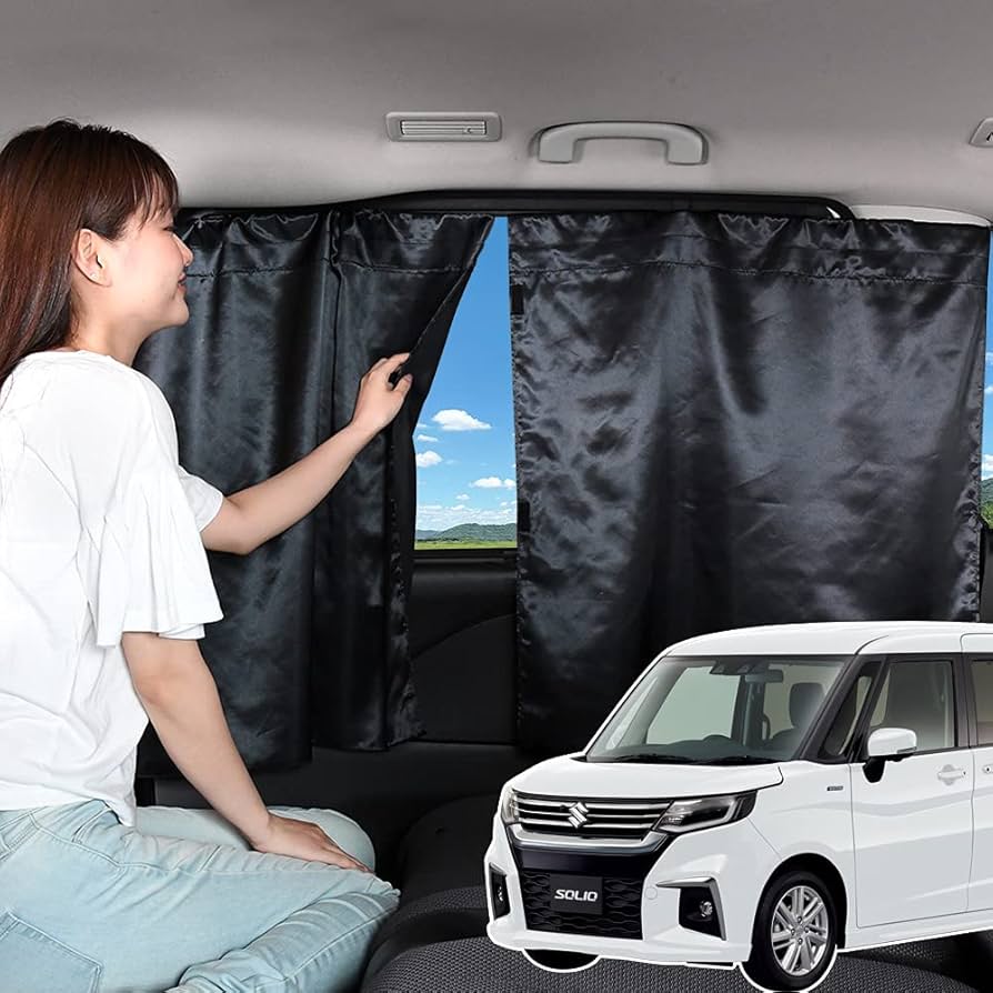 新型 ソリオ MA27/37S系 バンディット サンシェード カーテン 楽天市場】【7/15限定！最大全額3,500円引】【吸盤＋1個】 新型
